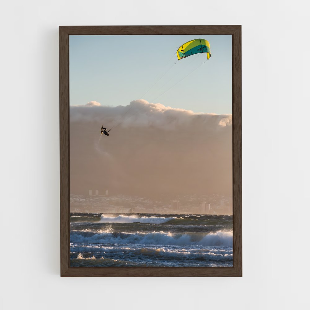 Poster Vague et Vent – affiche Kitesurf (vue 5)